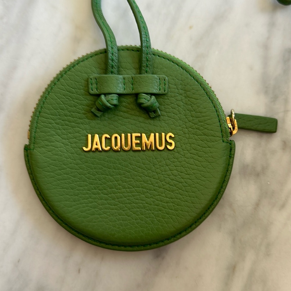 Jacquemus coin purse bag in green